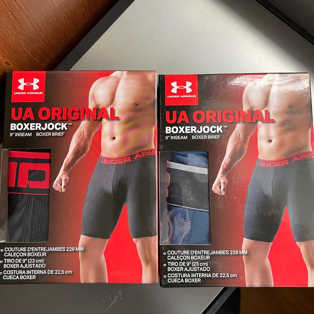 2 pair UA Original Boxerjock 9” Inseam